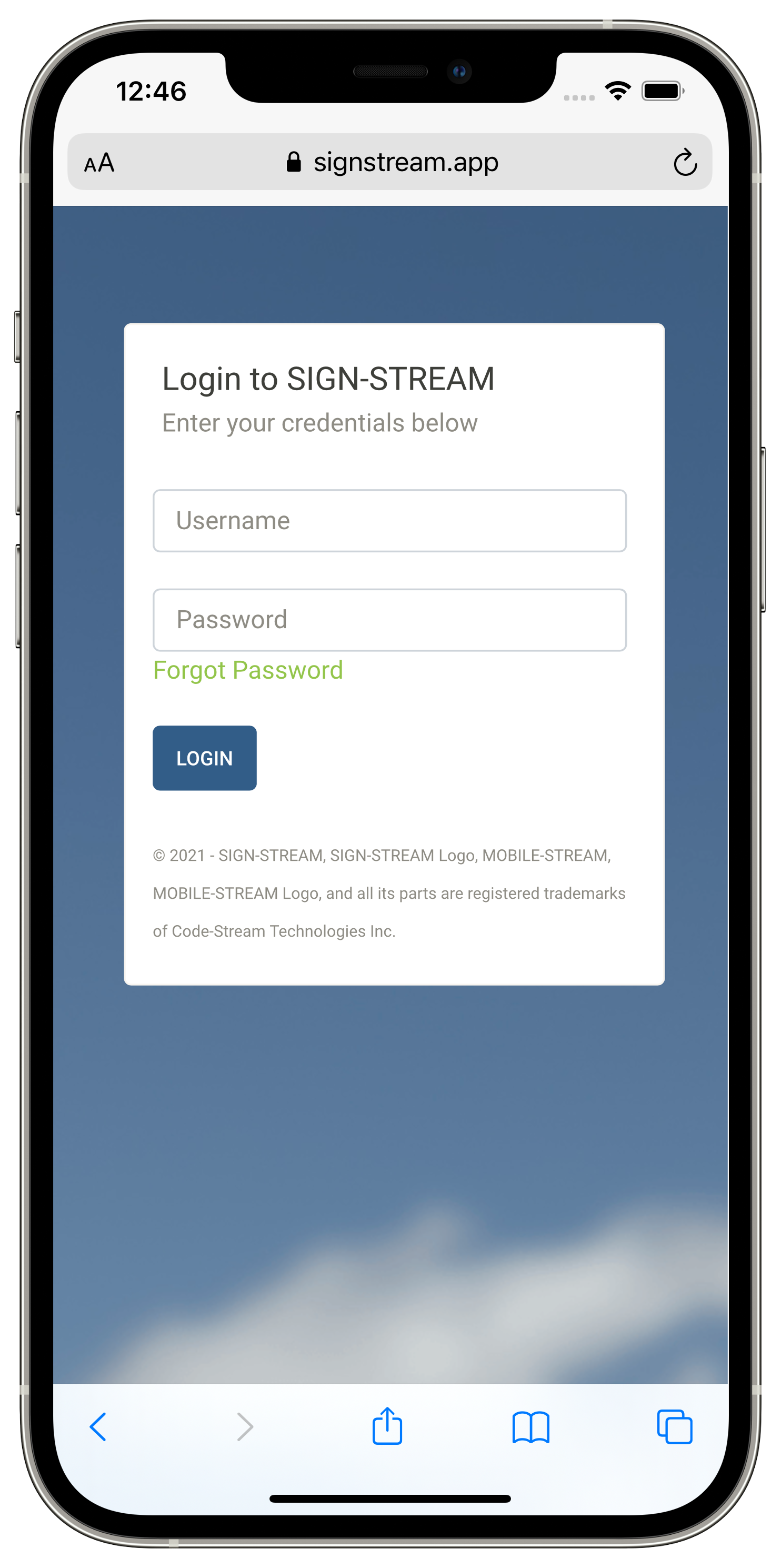Mobile Login